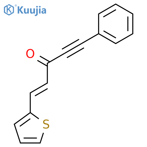 1-Penten-4-yn-3-one, 5-phenyl-1-(2-thienyl)- structure