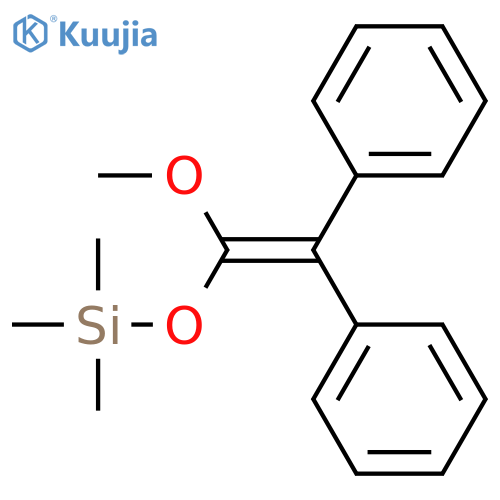 Silane, [(1-methoxy-2,2-diphenylethenyl)oxy]trimethyl- structure