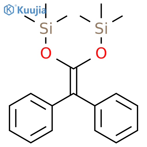 3,5-Dioxa-2,6-disilaheptane, 4-(diphenylmethylene)-2,2,6,6-tetramethyl- structure