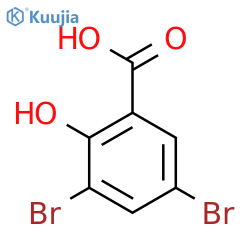 3,5-Dibromosalicylic acid structure