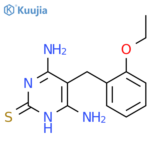 2(1H)-Pyrimidinethione, 4,6-diamino-5-[(2-ethoxyphenyl)methyl]- structure