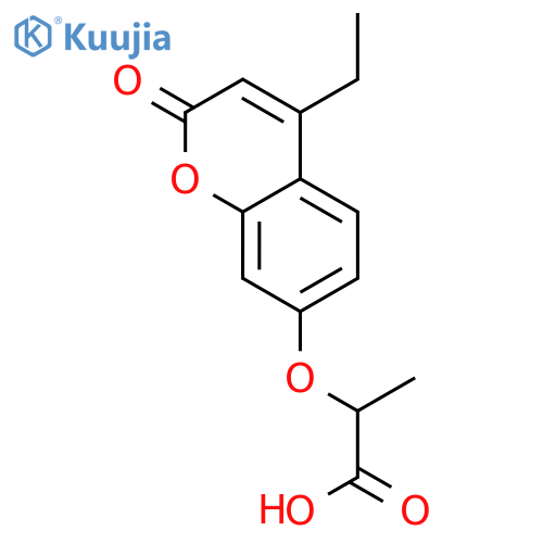 2-(4-Ethyl-2-oxo-2H-chromen-7-yl)oxypropanoic Acid structure