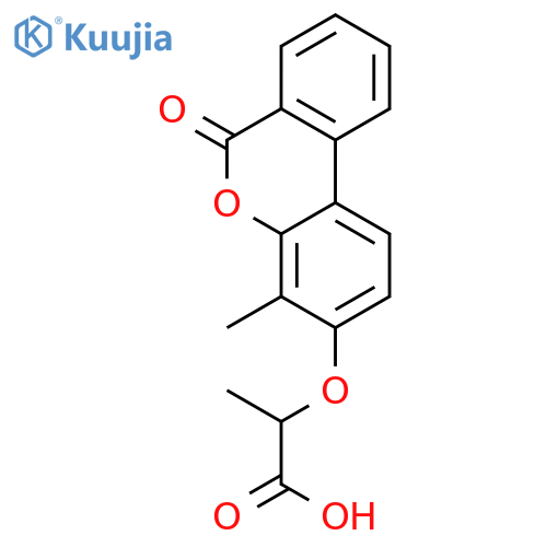 2-(4-Methyl-6-oxo-6H-benzocchromen-3-yl)oxypropanoic Acid structure
