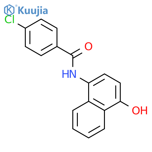 Benzamide, 4-chloro-N-(4-hydroxy-1-naphthalenyl)- structure