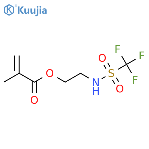 2-{[(Trifluoromethyl)sulfonyl]amino}ethyl 2-methylacrylate structure