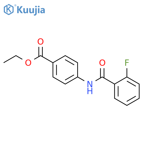 ethyl 4-[(2-fluorobenzoyl)amino]benzoate structure