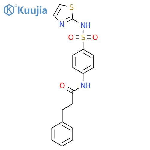 3-phenyl-N-{4-(1,3-thiazol-2-yl)sulfamoylphenyl}propanamide structure
