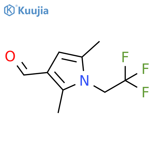 2,5-Dimethyl-1-(2,2,2-trifluoroethyl)-1H-pyrrole-3-carboxaldehyde structure