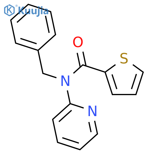 N-benzyl-N-(pyridin-2-yl)thiophene-2-carboxamide structure