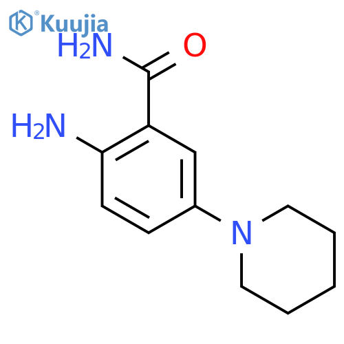 2-Amino-5-(piperidin-1-yl)benzamide structure