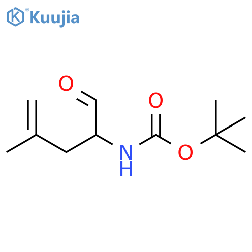 tert-butyl N-(4-methyl-1-oxopent-4-en-2-yl)carbamate structure