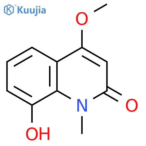 2(1H)-Quinolinone,8-hydroxy-4-methoxy-1-methyl- structure