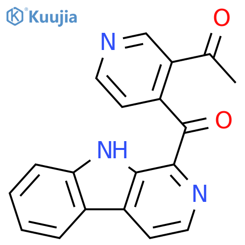Ethanone,1-[4-(9H-pyrido[3,4-b]indol-1-ylcarbonyl)-3-pyridinyl]- structure