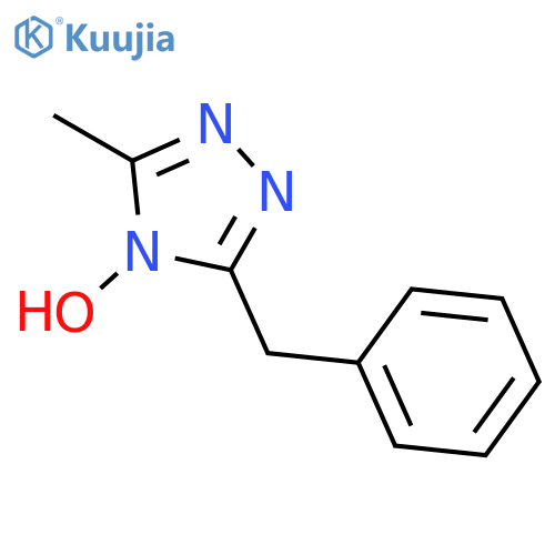4H-1,2,4-Triazole, 4-hydroxy-3-methyl-5-(phenylmethyl)- structure