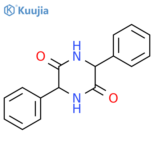 (3R,6R)-3,6-Diphenyl-2,5-piperazinedione structure