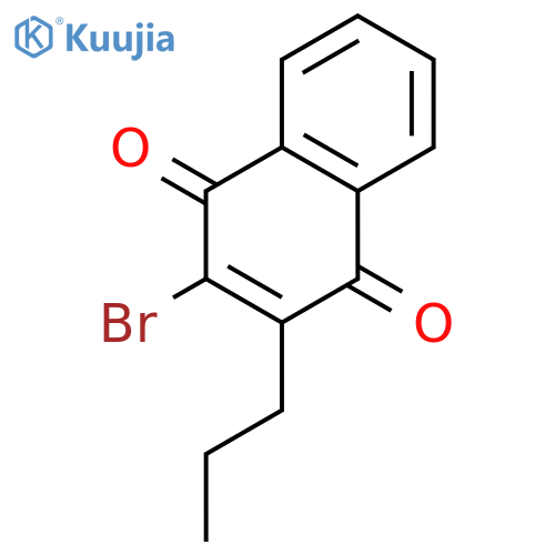1,4-Naphthalenedione, 2-bromo-3-propyl- structure