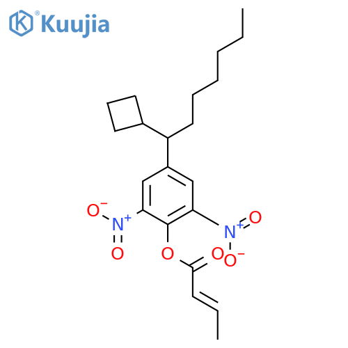 2-Butenoic acid, 4-(1-cyclobutylheptyl)-2,6-dinitrophenyl ester structure