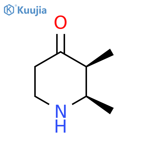 4-Piperidinone, 2,3-dimethyl-, cis- structure