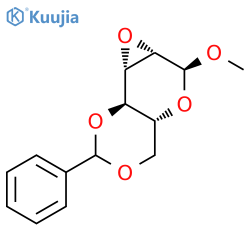 Methyl 2,3-anhydro-4,6-O-benzylidene-a-D-mannopyranoside structure