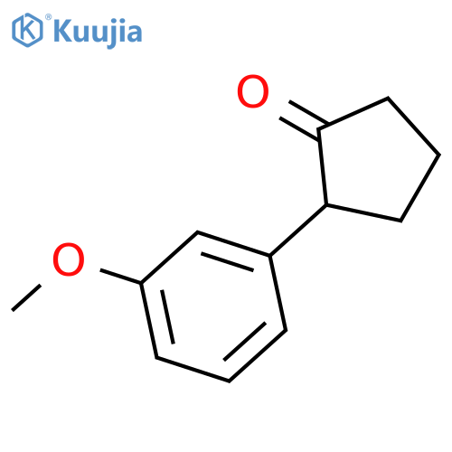 Cyclopentanone, 2-(3-methoxyphenyl)- structure