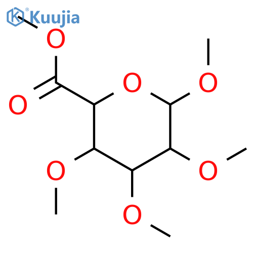 Methyl (2S,3S,4S,5R,6R)-3,4,5,6-tetramethoxytetrahydro-2H-pyran-2-carboxylate structure