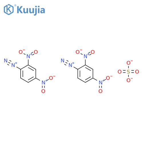 2,4-dinitrobenzenediazonium sulphate (2:1) structure