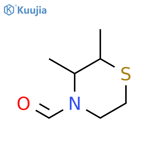 2,3-dimethylthiomorpholine-4-carbaldehyde, Mixture of diastereomers structure