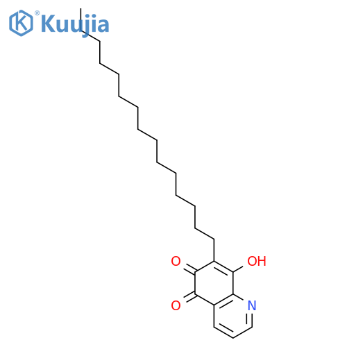 5,8-Quinolinedione,6-hydroxy-7-pentadecyl- structure