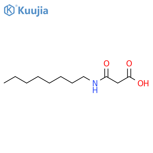 2-(octylcarbamoyl)acetic acid structure