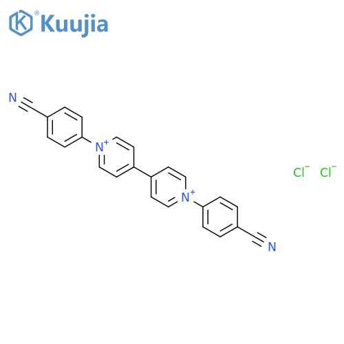 4,4'-Bipyridinium, 1,1'-bis(4-cyanophenyl)-, dichloride structure