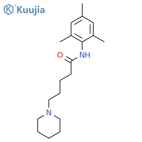 5-(Piperidin-1-yl)-N-(2,4,6-trimethylphenyl)pentanamide structure