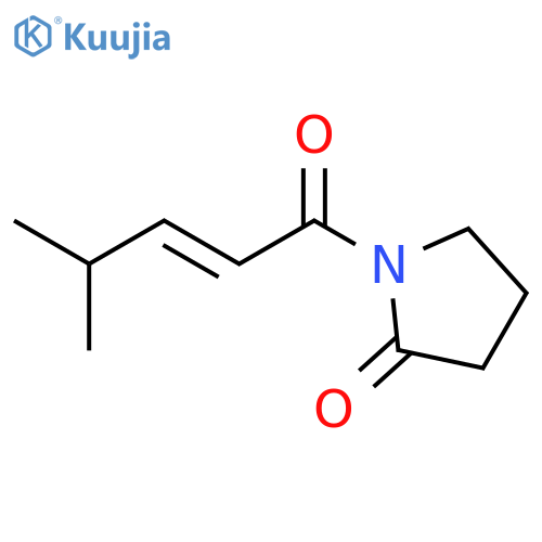 2-Pyrrolidinone, 1-[(2E)-4-methyl-1-oxo-2-pentenyl]- structure