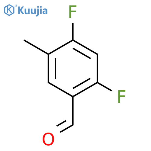 2,4-Difluoro-5-methylbenzaldehyde structure