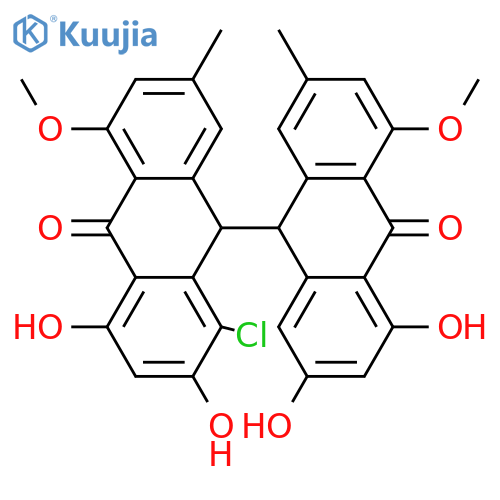 Emodin bianthrone; (9R*,9'S*)-form, 1-Chloro, 5,5'-di-Me ether structure
