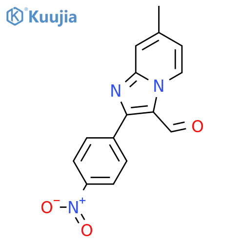 7-Methyl-2-(4-nitro-phenyl)-imidazo[1,2-a]pyridine -3-carbaldehyde structure