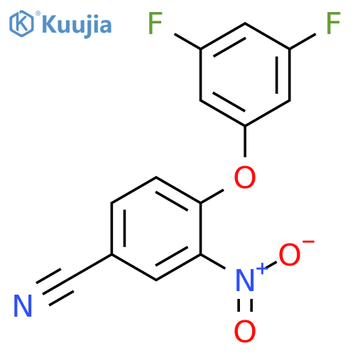 Benzonitrile, 4-(3,5-difluorophenoxy)-3-nitro- structure