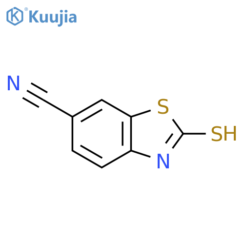 2-Mercaptobenzo[d]thiazole-6-carbonitrile structure