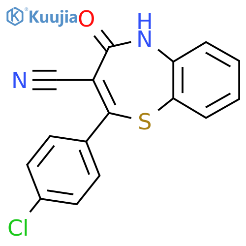 2-(4-Chlorophenyl)-4-oxo-4,5-dihydro-1,5-benzothiazepine-3-carbonitrile structure