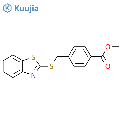 methyl 4-[(1,3-benzothiazol-2-ylsulfanyl)methyl]benzoate structure