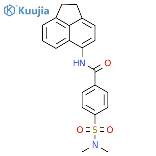 N-(1,2-dihydroacenaphthylen-5-yl)-4-(dimethylsulfamoyl)benzamide structure