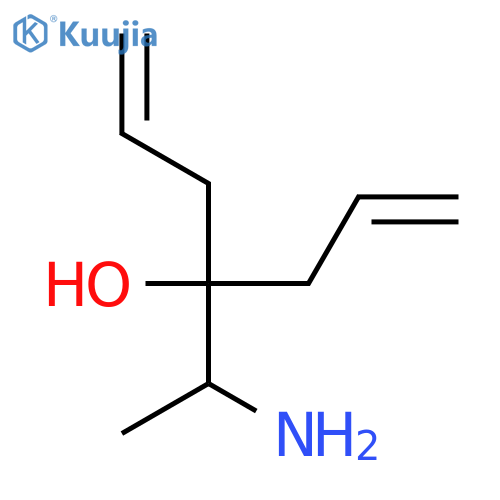 4-(1S)-1-Aminoethylhepta-1,6-dien-4-ol structure