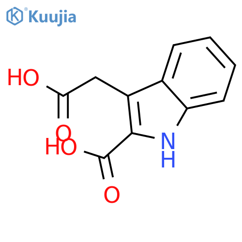 3-(carboxymethyl)-1H-indole-2-carboxylic Acid structure