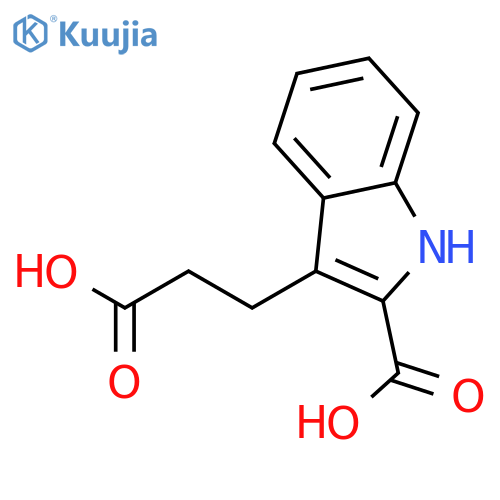 1H-Indole-3-propanoicacid, 2-carboxy- structure