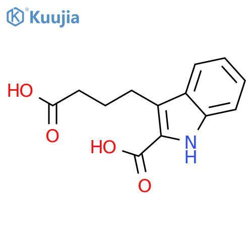 1H-Indole-3-butanoicacid, 2-carboxy- structure