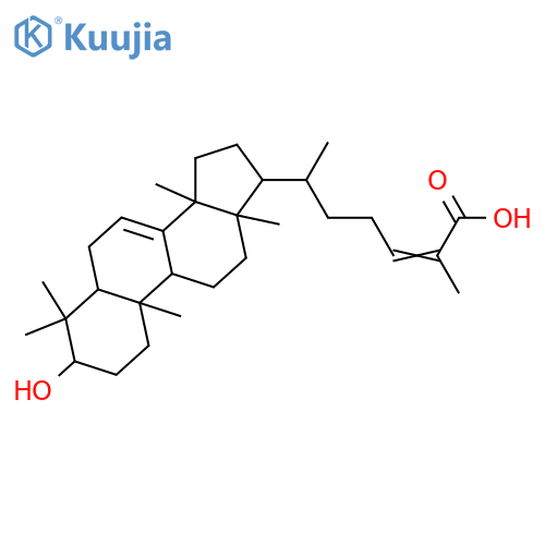 Lanosta-7,24-dien-26-oicacid, 3-hydroxy-, (3a,13a,14b,17a,20S,24Z)- structure