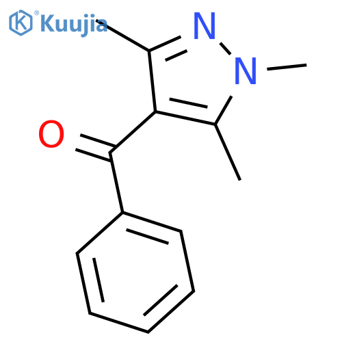 Phenyl(1,3,5-trimethyl-1H-pyrazol-4-yl)methanone structure