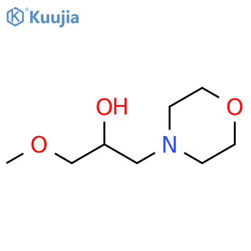 1-methoxy-3-(morpholin-4-yl)propan-2-ol structure