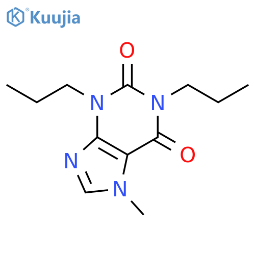 1,3-Dipropyl-7-methylxanthine structure