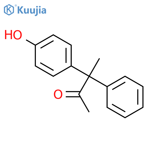 3-(4-Hydroxyphenyl)-3-phenylbutan-2-one structure