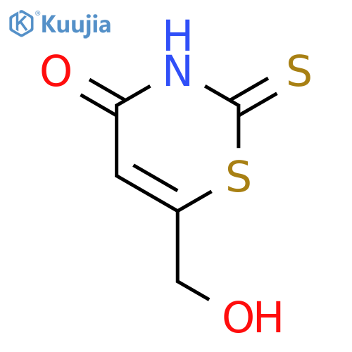 4H-1,3-Thiazin-4-one, 2,3-dihydro-6-(hydroxymethyl)-2-thioxo- structure